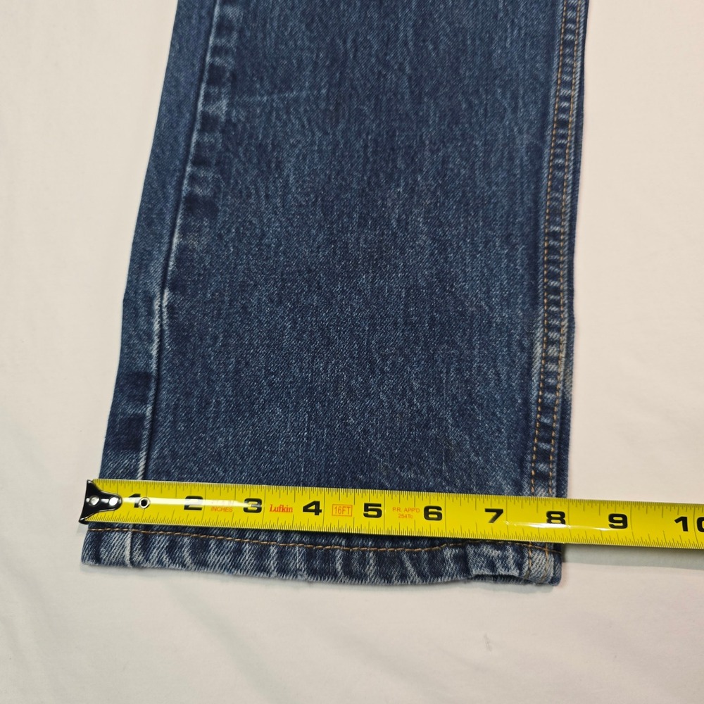 Levis 505 Regular Fit Straight Leg Jeans Mens 34x29 Blue Denim 00505-0216 - Picture 8 of 16